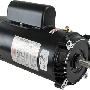 Century® UST1202 Two-Compartment Pool Filter Motor; 2 HP, 3450 RPM, 115/208-230 V, 56J, Threaded Shaft